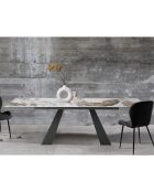 Table Extensible Hut 2 gris - 76x90x160/200/240 cm