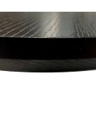 Table À Rallonge Oval Black noire - 75x93x160 (fermé)|75x93x200 (ouvert) cm