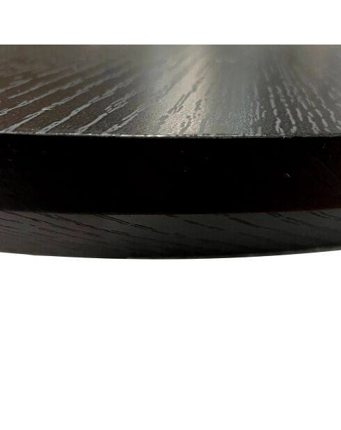 Table À Rallonge Oval Black noire - 75x93x160 (fermé)|75x93x200 (ouvert) cm