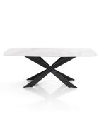 Table Tips White Marble marbré - 76x90x180 cm