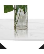 Table Tips White Marble marbré - 76x90x180 cm