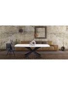 Table Tips White Marble marbré - 76x90x180 cm