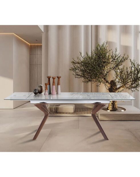 Table À Rallonges Bran transparent - 78x90x160/200/240 cm