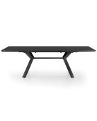 Table Extensible Logan Black noir - 75x90x180/240 cm
