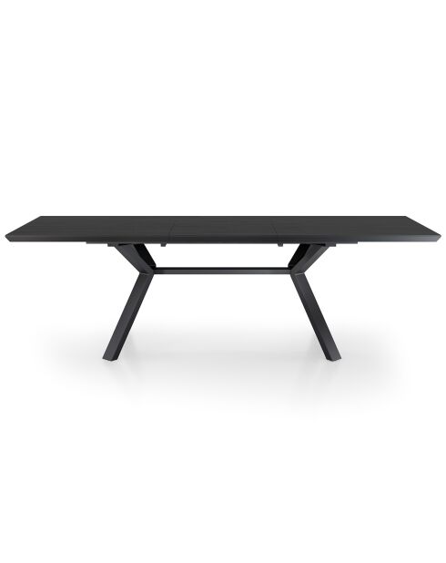 Table Extensible Logan Black noir - 75x90x180/240 cm