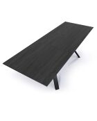 Table Extensible Logan Black noir - 75x90x180/240 cm