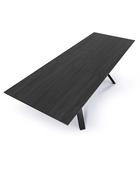 Table Extensible Logan Black noir - 75x90x180/240 cm