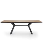 Table Extensible Logan Wood  chêne - 75x90x180/240 cm