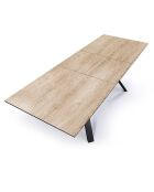 Table Extensible Logan Wood  chêne - 75x90x180/240 cm
