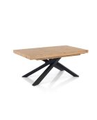 Table À Rallonges Helt Wood chêne - 75.5x90x160/200/240 cm