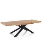 Table À Rallonges Helt Wood chêne - 75.5x90x160/200/240 cm