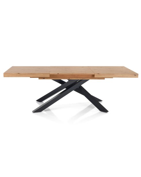 Table À Rallonges Helt Wood chêne - 75.5x90x160/200/240 cm