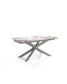 Table Extensible Melvin Evo Platinum Onice  onyx marbré - 74.5x90x160/240 cm