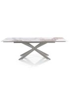 Table Extensible Melvin Evo Platinum Onice  onyx marbré - 74.5x90x160/240 cm