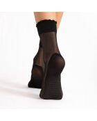 2 Paires de chaussettes à motifs Pico Massage 20 deniers noires