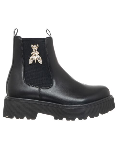 Boots en Cuir 885-31 Noires