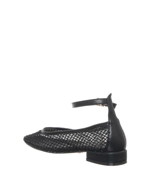 Ballerines en Cuir 340-01 Noires