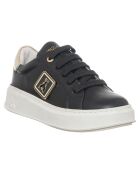 Sneakers en Cuir 824-27 noires
