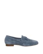 Mocassins en Velours de Cuir 275-15 bleus