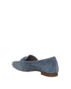 Mocassins en Velours de Cuir 275-15 bleus