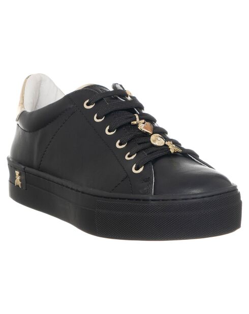Sneakers en Cuir 824-01 Noires
