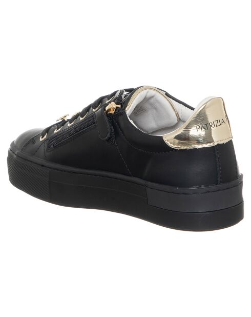 Sneakers en Cuir 824-01 Noires