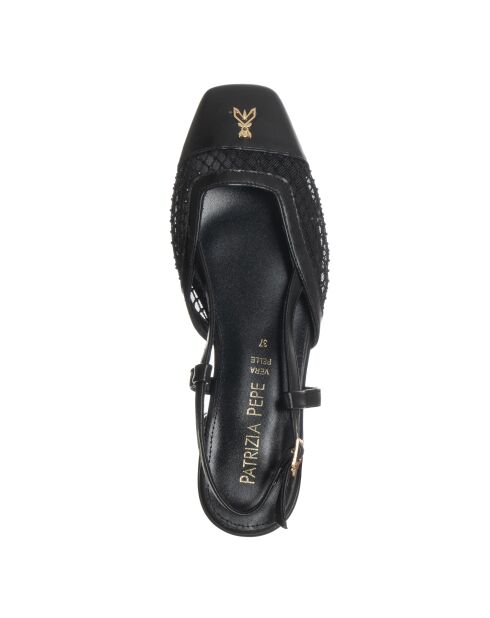 Ballerines en Cuir 341-01 Noires