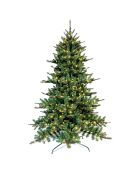 Sapin Vermont 210cm avec épines + pomme de pins - 530 LED - 1104 branches