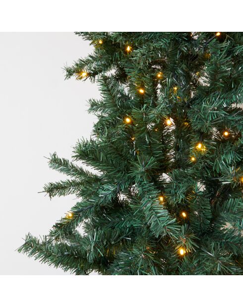Sapin Slim Canadien 210cm- PVC - 240 LED - 646 branches