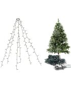 Robe 288 LEDs pour sapin 180-210cm - blanc froid