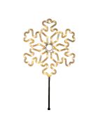 Flocon lumineux pour jardin - Dim  - 48 LEDs blanc chaud