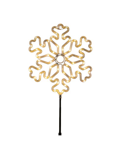 Flocon lumineux pour jardin - Dim  - 48 LEDs blanc chaud