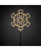 Flocon lumineux pour jardin - Dim  - 48 LEDs blanc chaud