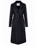 Manteau en Cuir d'Agneau Amie noir