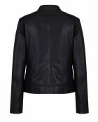 Blouson en Cuir d'Agneau Brima noir