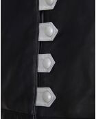 Blouson en Cuir d'Agneau Brima noir