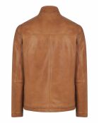 Veste en Cuir d'Agneau Casselman camel