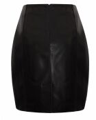 Jupe en Cuir d'Agneau Clever noire