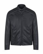 Veste en Cuir d'Agneau Ekwan noire