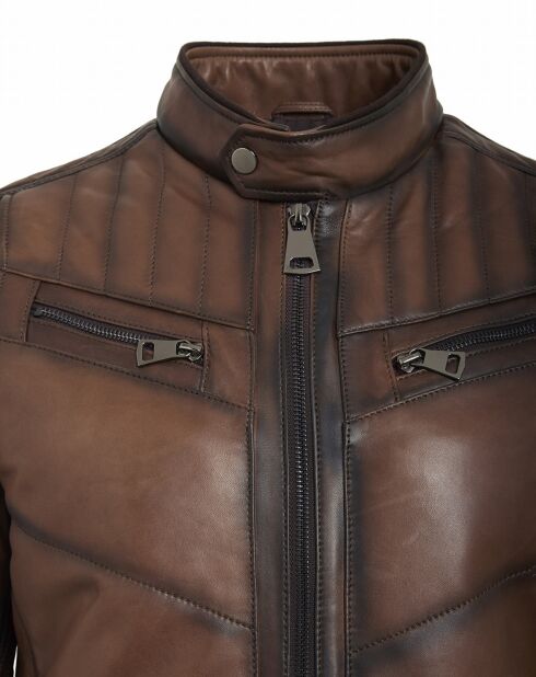 Blouson en Cuir d'Agneau Harrys cafe