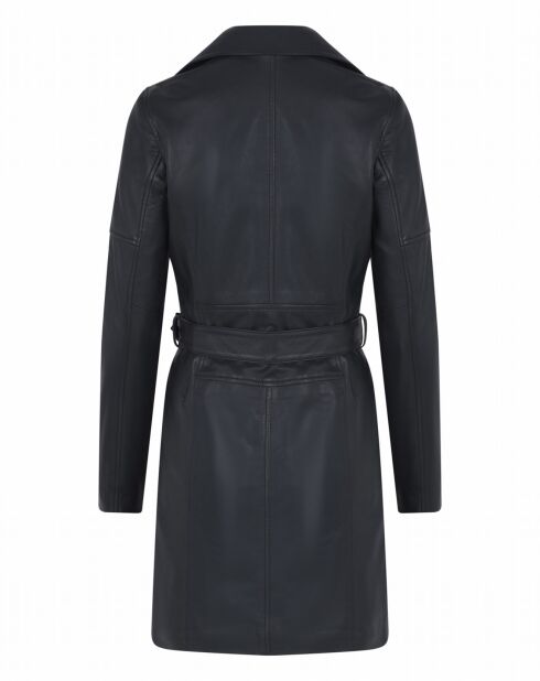 Robe en Cuir d'Agneau Kluane noire