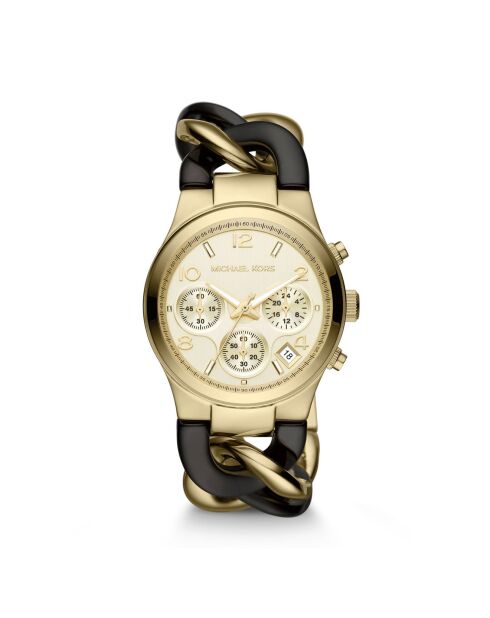 Montre Femme en Acier doré/noir