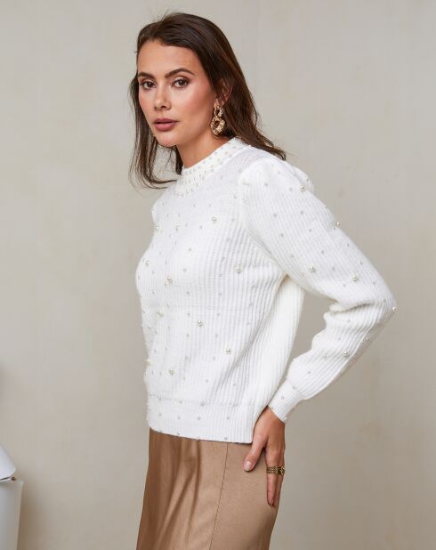 Pull Caroline blanc