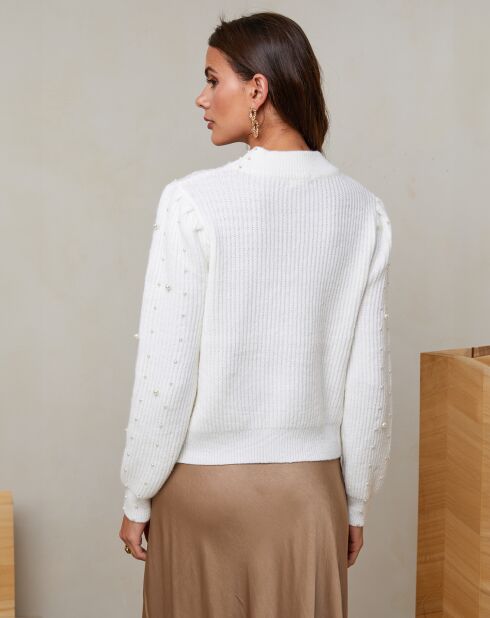 Pull Caroline blanc
