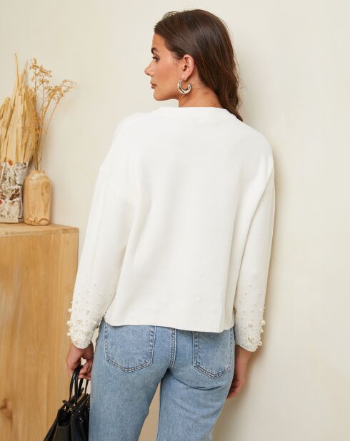 Pull Elise blanc