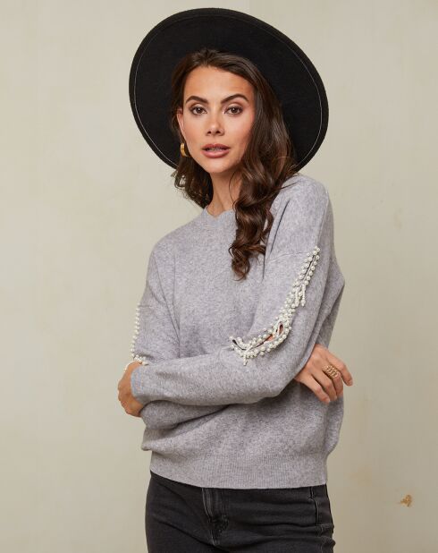 Pull Blandine gris