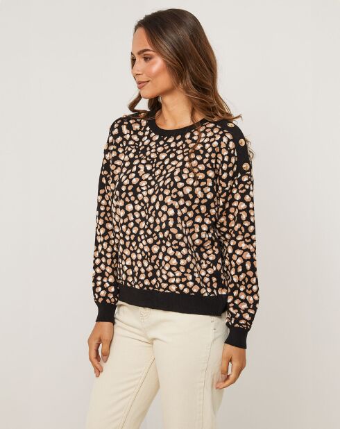 Pull Alice noir/camel