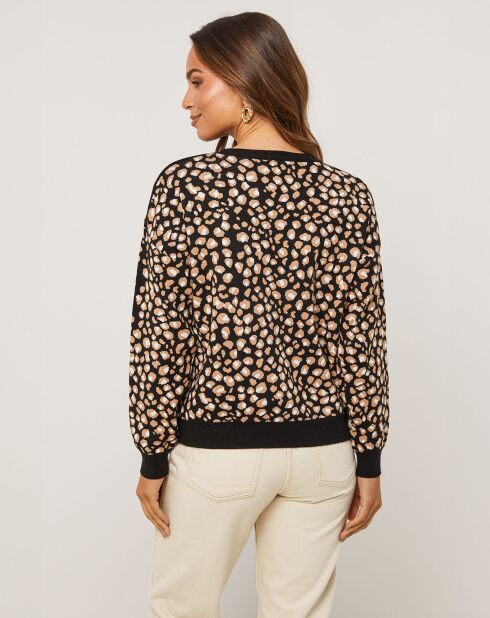 Pull Alice noir/camel