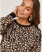 Pull Alice noir/camel