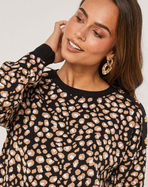 Pull Alice noir/camel